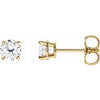14K Yellow 4.5 mm Stuller Lab-Grown Moissanite™ Earrings-Siddiqui Jewelers