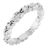 14K White 1/8 CTW Natural Diamond Eternity Band Size 6 Siddiqui Jewelers