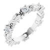 Platinum 5/8 CTW Natural Diamond Eternity Band Size 8 Siddiqui Jewelers