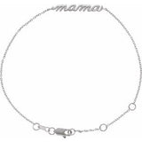 Sterling Silver Mama 6-7 1/2" Bracelet Siddiqui Jewelers