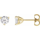 14K Yellow 4.5 mm Round Stuller Lab-Grown Moissanite‚Ñ¢ Earrings Siddiqui Jewelers