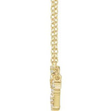 14K Yellow 1/8 CTW Natural Diamond Cancer 16-18" Necklace Siddiqui Jewelers