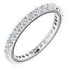 Platinum 7/8 CTW Natural Diamond Eternity Band  Siddiqui Jewelers