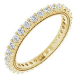 14K Yellow 7/8 CTW Natural Diamond Eternity Band Size NONE Siddiqui Jewelers