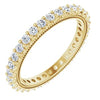 14K Yellow 1 CTW Natural Diamond Eternity Band Size 7.5 Siddiqui Jewelers
