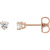 14K Rose 1/4 CTW Natural Diamond Earrings Siddiqui Jewelers