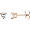 14K Rose 3/4 CTW Natural Diamond Earrings Siddiqui Jewelers