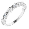 Platinum 1/10 CTW Natural Diamond Sculptural Anniversary Band Siddiqui Jewelers