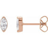 14K Rose 1/3 CTW Lab-Grown Diamond Stud Earrings Siddiqui Jewelers