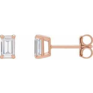 14K Rose 3/4 CTW Lab-Grown Diamond Earrings Siddiqui Jewelers