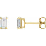 14K Yellow 3/4 CTW Lab-Grown Diamond Earrings Siddiqui Jewelers