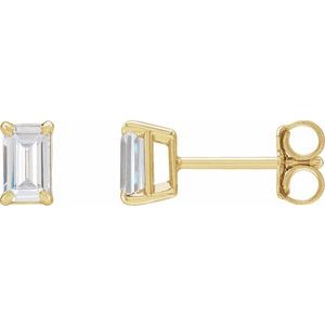 14K Yellow 3/4 CTW Lab-Grown Diamond Earrings Siddiqui Jewelers