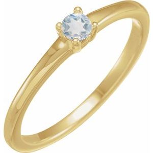 14K Yellow Natural Blue Sheen Moonstone Ring Siddiqui Jewelers
