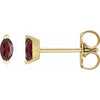 14K Yellow Natural Mozambique Garnet Earrings Siddiqui Jewelers