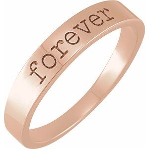 14K Rose Forever Stackable Ring Siddiqui Jewelers