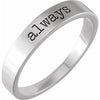 Platinum Always Stackable Ring Siddiqui Jewelers