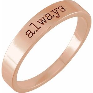14K Rose Always Stackable Ring Siddiqui Jewelers