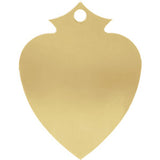 14K Yellow 21.5x16.55 mm Shield Pendant - Siddiqui Jewelers