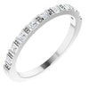 14K White 1/5 CTW Natural Diamond Anniversary Band Siddiqui Jewelers