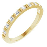 14K Yellow 1/5 CTW Natural Diamond Anniversary Band Siddiqui Jewelers