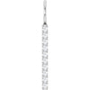 Sterling Silver 1/6 CTW Natural Diamond Vertical Bar Charm/Pendant Siddiqui Jewelers