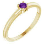 14K Yellow Natural Natural Amethyst Ring Siddiqui Jewelers