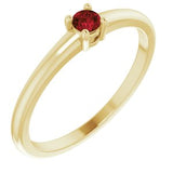 14K Yellow Natural Garnet Mozambique Ring Siddiqui Jewelers