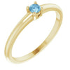 14K Yellow Natural Sky Blue Topaz Ring Siddiqui Jewelers