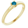 14K Yellow Natural London Blue Topaz Ring Siddiqui Jewelers