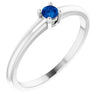 Sterling Silver Natural Blue Sapphire Ring Siddiqui Jewelers