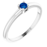 Platinum Natural Blue Sapphire Ring Siddiqui Jewelers