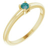 14K Yellow Lab-Grown Alexandrite Ring Siddiqui Jewelers