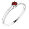 Sterling Silver Natural Garnet Mozambique Ring Siddiqui Jewelers