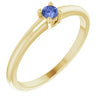 14K Yellow Natural Tanzanite Ring Siddiqui Jewelers