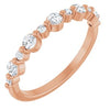 14K Rose 3/8 CTW Natural Diamond Anniversary Band Siddiqui Jewelers