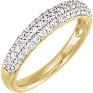 14K Yellow 1/2 CTW Lab-Grown Diamond Ring Siddiqui Jewelers