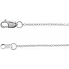 Platinum 1 mm Solid Cable 18" Chain-Siddiqui Jewelers