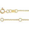 10K Yellow 1 mm Adjustable Diamond-Cut Cable 16-18" Chain -Siddiqui Jewelers