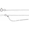 Sterling Silver 1.1 mm Adjustable Threader Cable 16-22" Chain-Siddiqui Jewelers