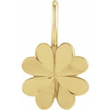 14K Yellow Four-Leaf Clover Charm/Pendant Siddiqui Jewelers