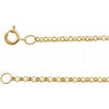 14K Yellow 1.5 mm Solid Rolo 18" Chain-Siddiqui Jewelers