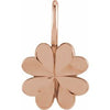 14K Rose Four-Leaf Clover Charm/Pendant Siddiqui Jewelers