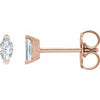 14K Rose 1/6 CTW Natural Diamond Earrings Siddiqui Jewelers