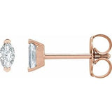 14K Rose 1/6 CTW Natural Diamond Earrings Siddiqui Jewelers