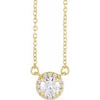 14K Yellow 1/3 CTW Natural Diamond 16" Necklace Siddiqui Jewelers