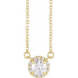 14K Yellow 1/3 CTW Natural Diamond 16" Necklace Siddiqui Jewelers