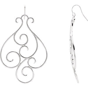 Sterling Silver Scroll Earring - Siddiqui Jewelers