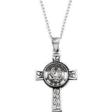 Sterling Silver U.S. Army Cross 24" Necklace - Siddiqui Jewelers
