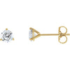 14K Yellow 5/8 CTW Lab-Grown Diamond Stud Earrings - Siddiqui Jewelers