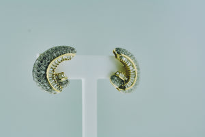 Diamond Earrings in 18k Two-tone Gold - Siddiqui Jewelers